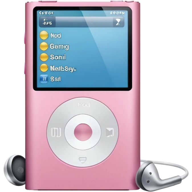 Soft pink iPod nano emoji