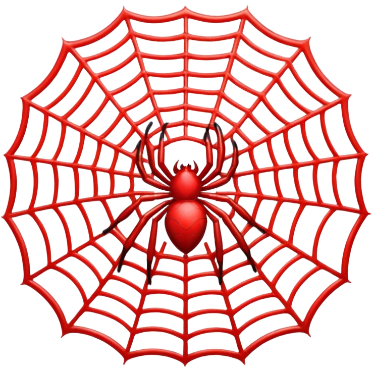 Red spider web  emoji