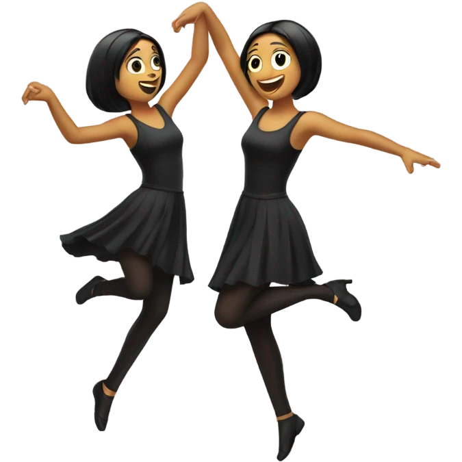Two Veronicas dancing  emoji