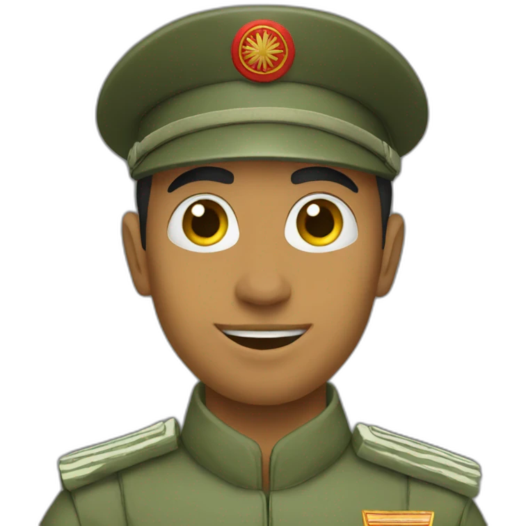 A Moroccan soldier salutes emoji