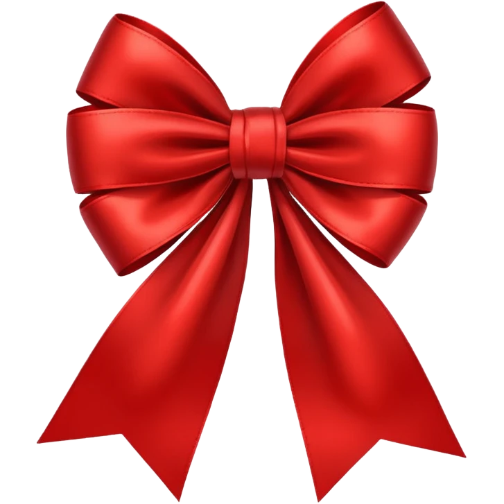 Red christmas bow emoji