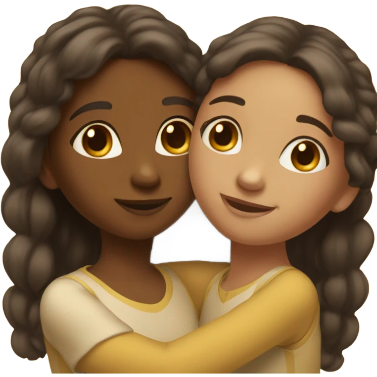 two girls loveing each other  emoji
