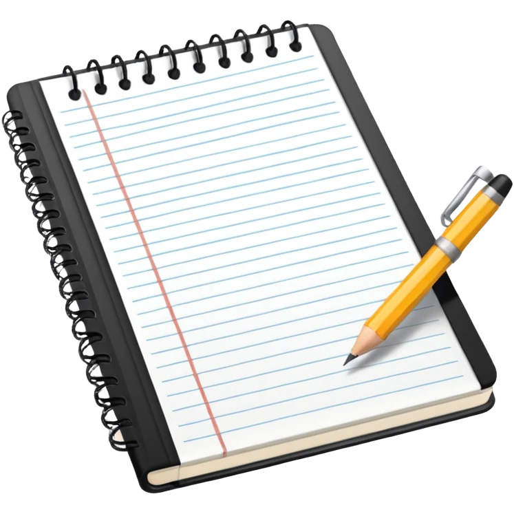 notebook planning emoji