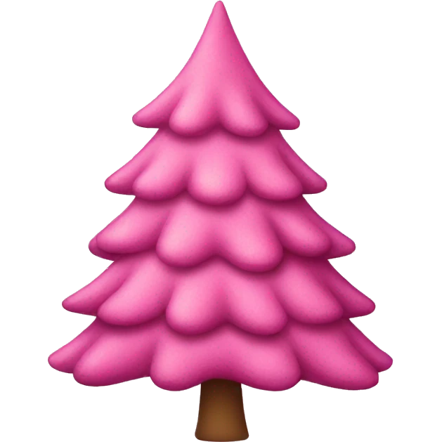 pink christmas tree emoji
