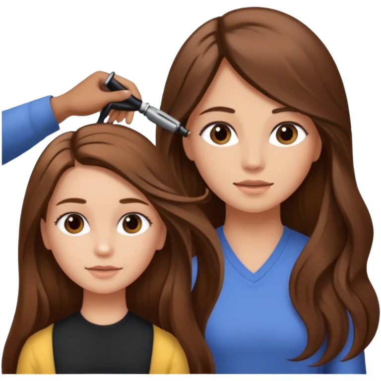 Girl getting hair done emoji