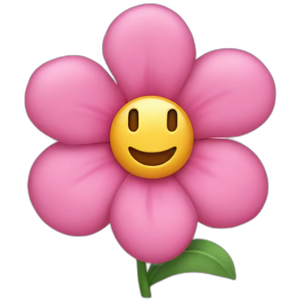 kirby pink flower emoji