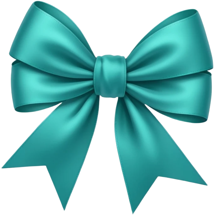 Teal green 🎀 emoji