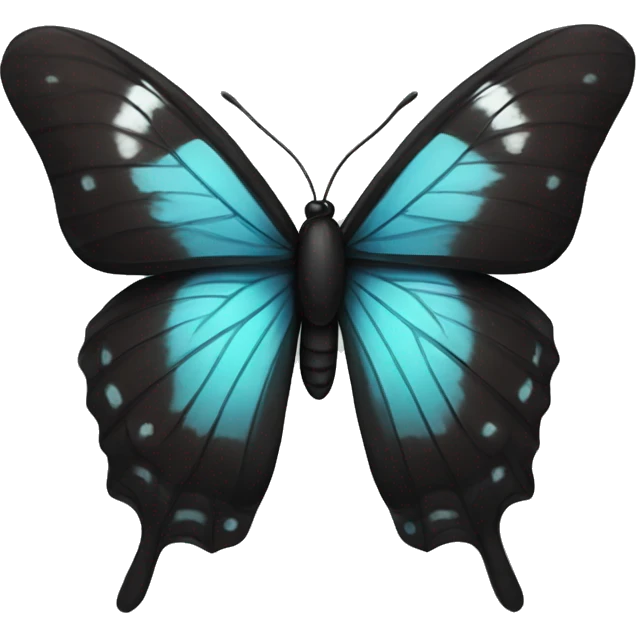 Borboleta preta emoji