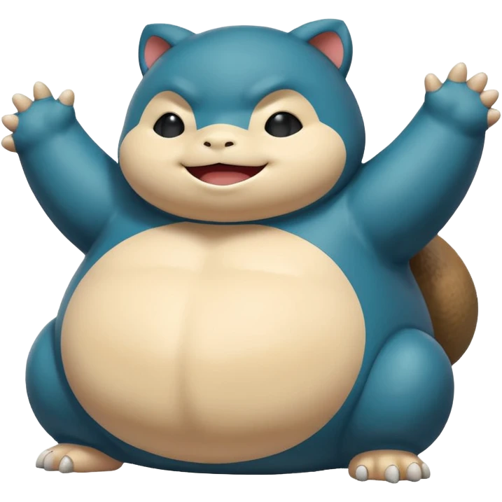 Happy new year Snorlax icon emoji