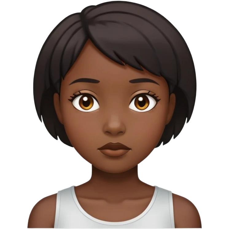 black go black girls head emoji