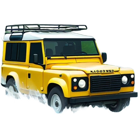 A Land Rover traversing water emoji