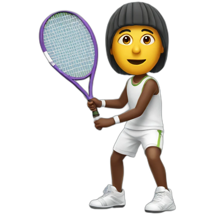 Emir playing tennis emoji