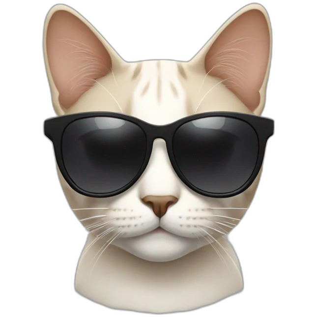 Cat with sunglasses emoji
