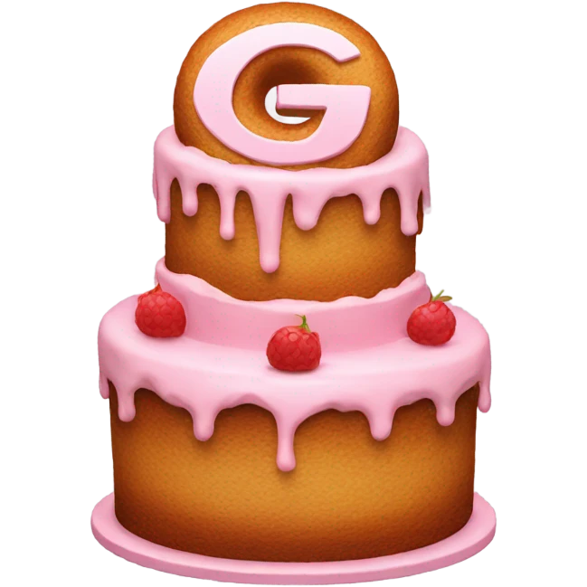 Cake with the letter G emoji