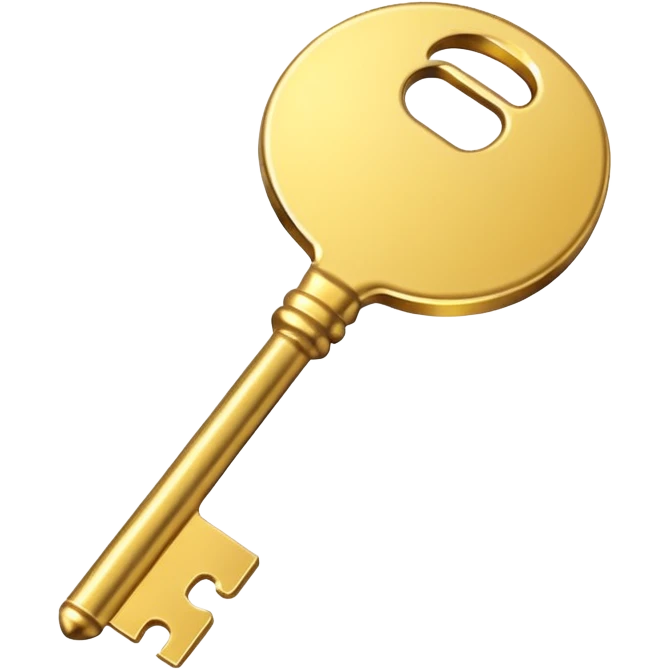 gold basic key emoji
