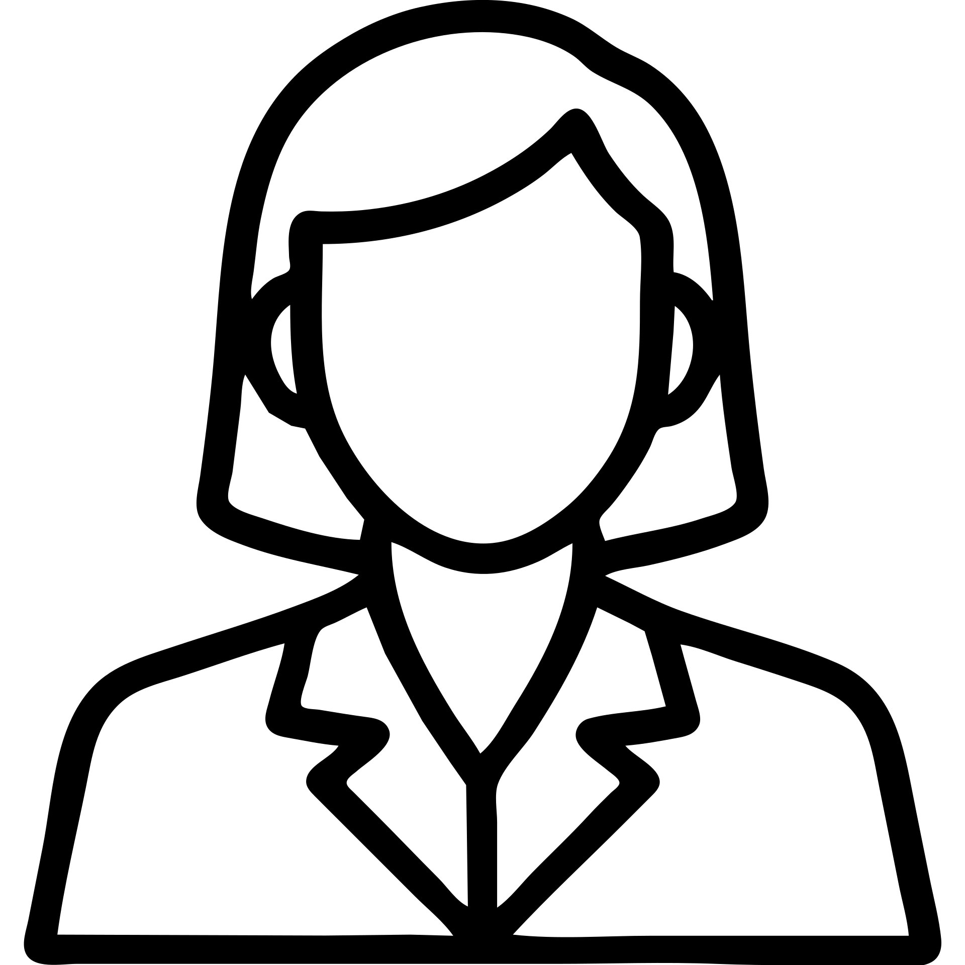a single professional woman clean lines subtle background emoji