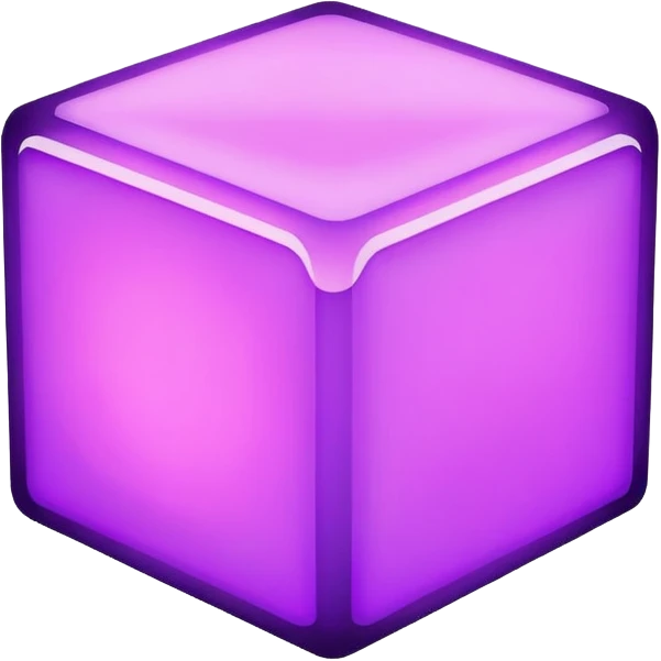 purple glowing block emoji