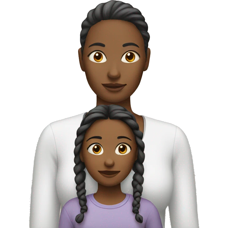 Mom and daughter  emoji