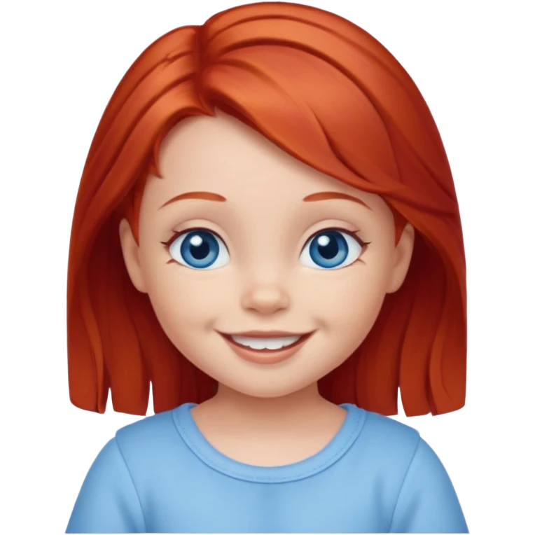 red hair baby girl emoji