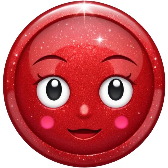 glitter red Summer emoji