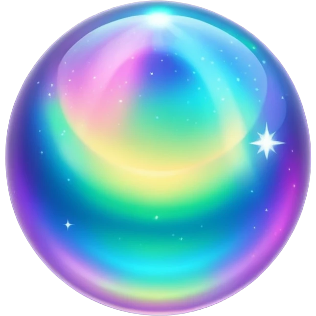 aurora orb, magical shimmer emoji