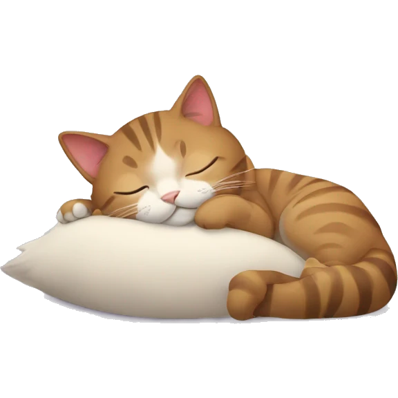 Cat sleeping emoji
