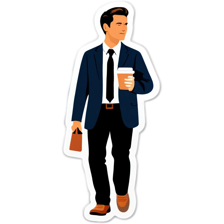 Coffee walking  emoji