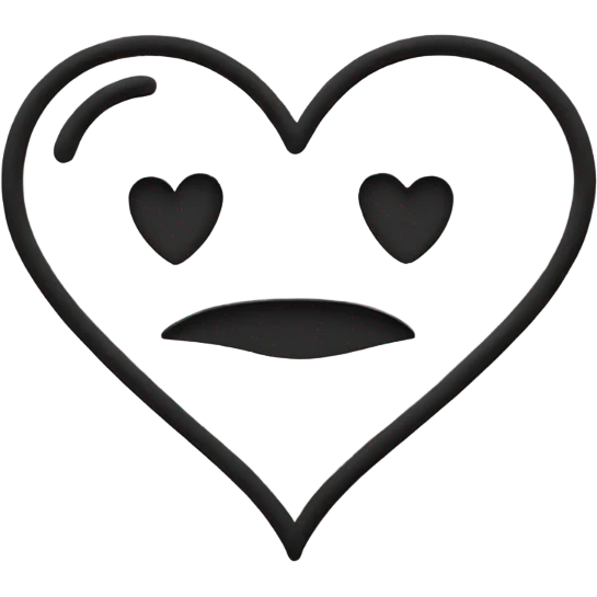 Heart outline emoji