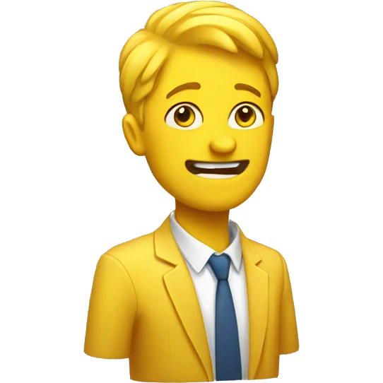 cautiously optimistic yellow head only emoji