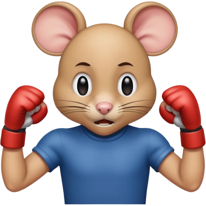 Beating mouse emoji