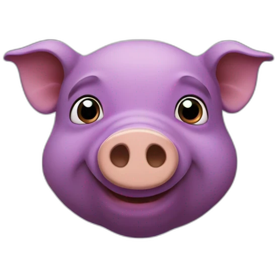 Cochon d'Inde violet emoji