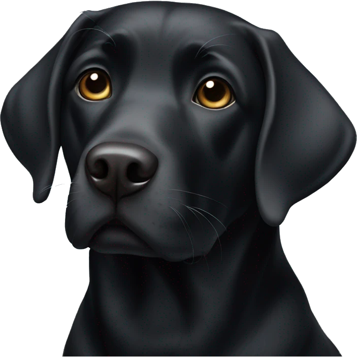 Black Labrador  emoji