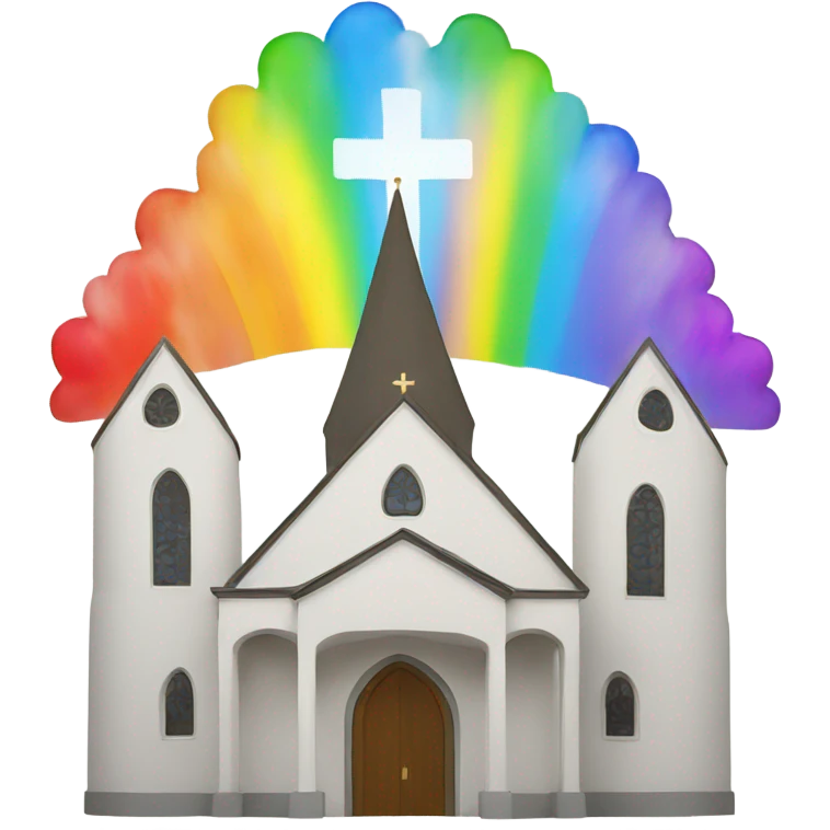 Rainbow church emoji