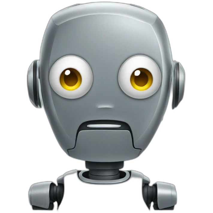 disappointed robot emoji