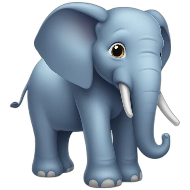 elefante sentado en el vater emoji