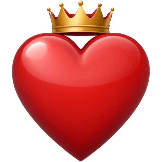 King of Hearts with out the card only the symbols emoji