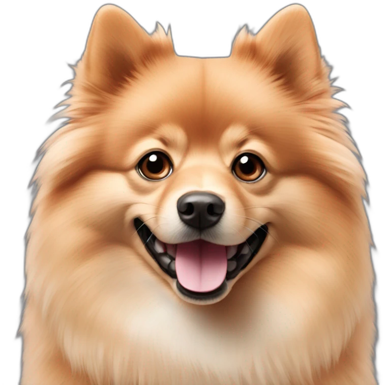 Full Red German Spitz emoji