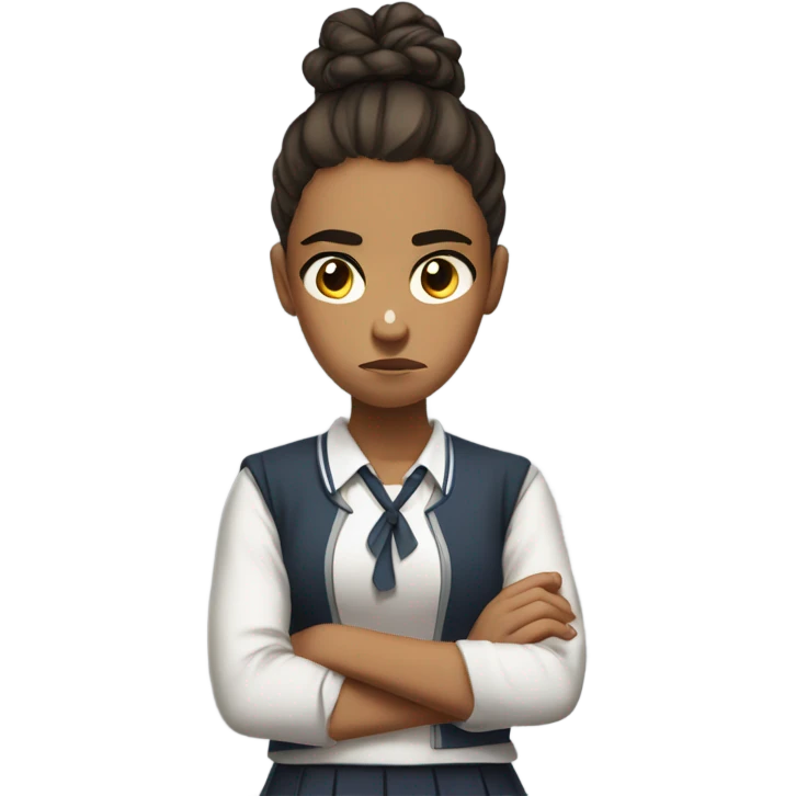 Student girl angry emoji