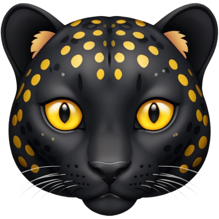 black leopard face emoji