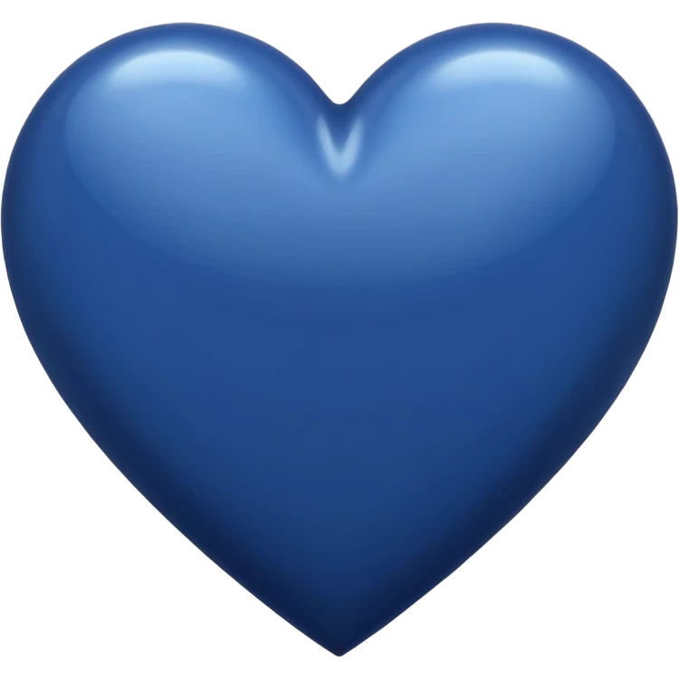 Navy blue heart emoji