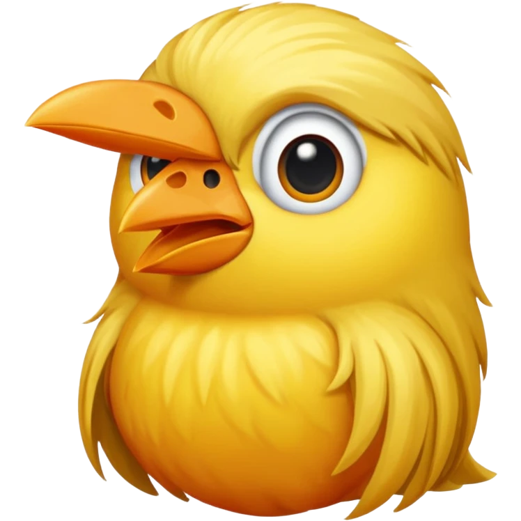  long haired bird emoji