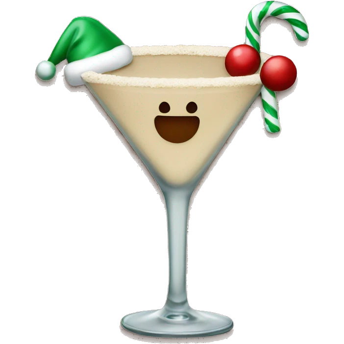 Christmas cookie martini  emoji