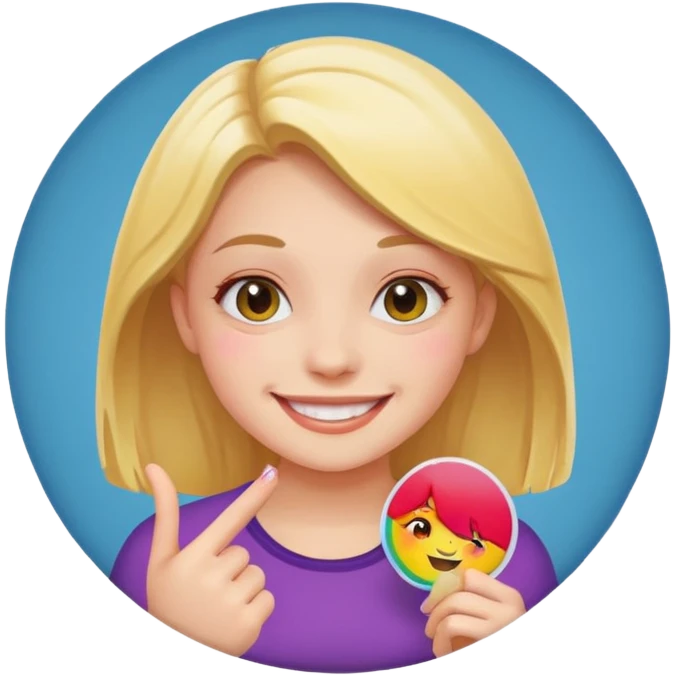 استیکر دختر emoji