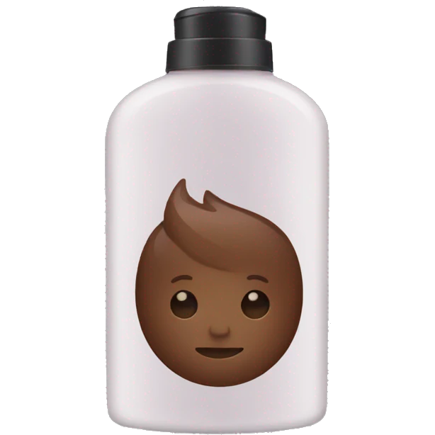 hair mousse in faceless bottle emoji