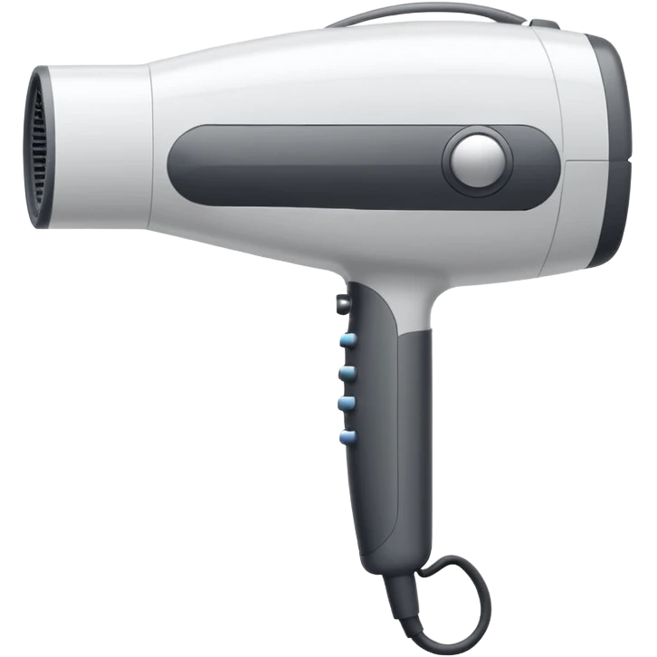 Blowdryer outline white emoji
