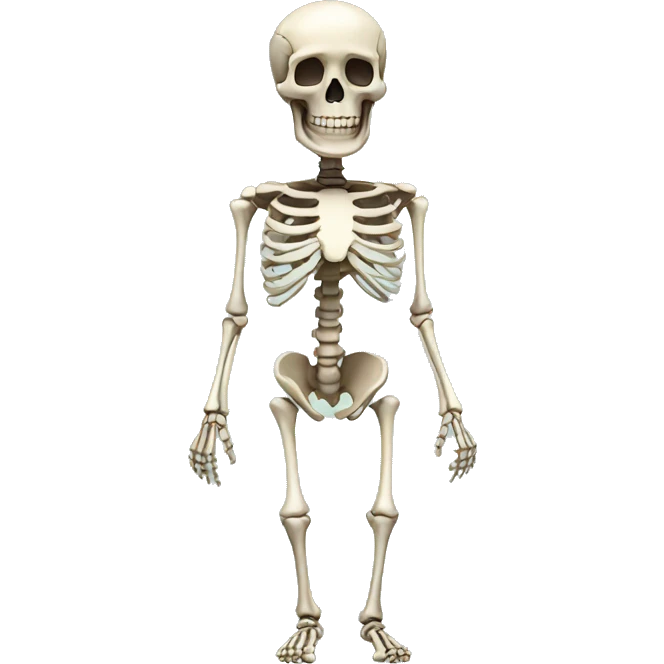 Skeleton full body emoji