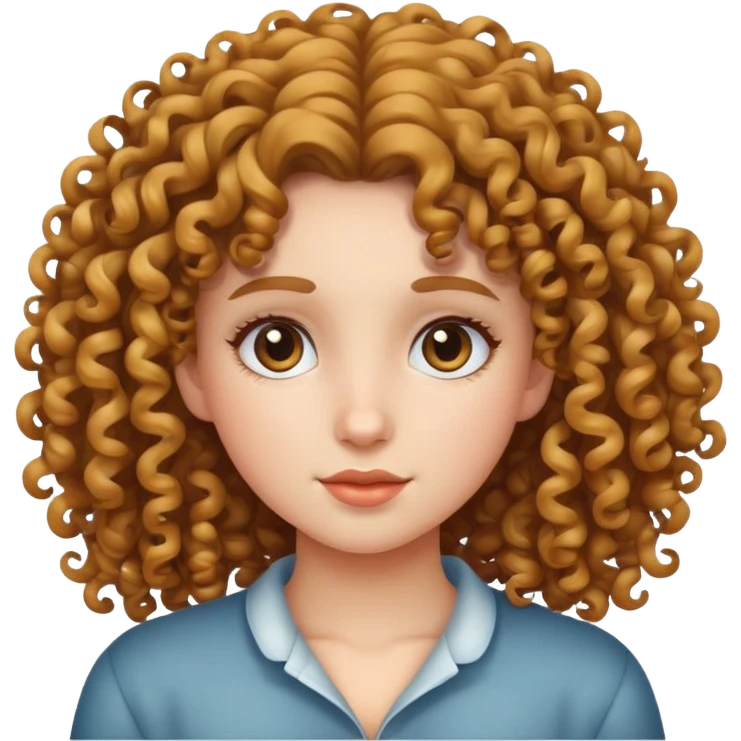 Girl with curly hair  emoji