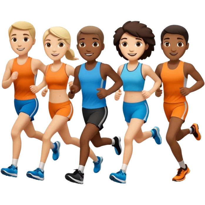 Running friends emoji
