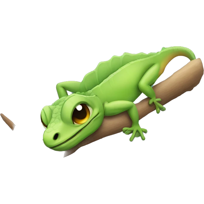 lizard falling asleep emoji