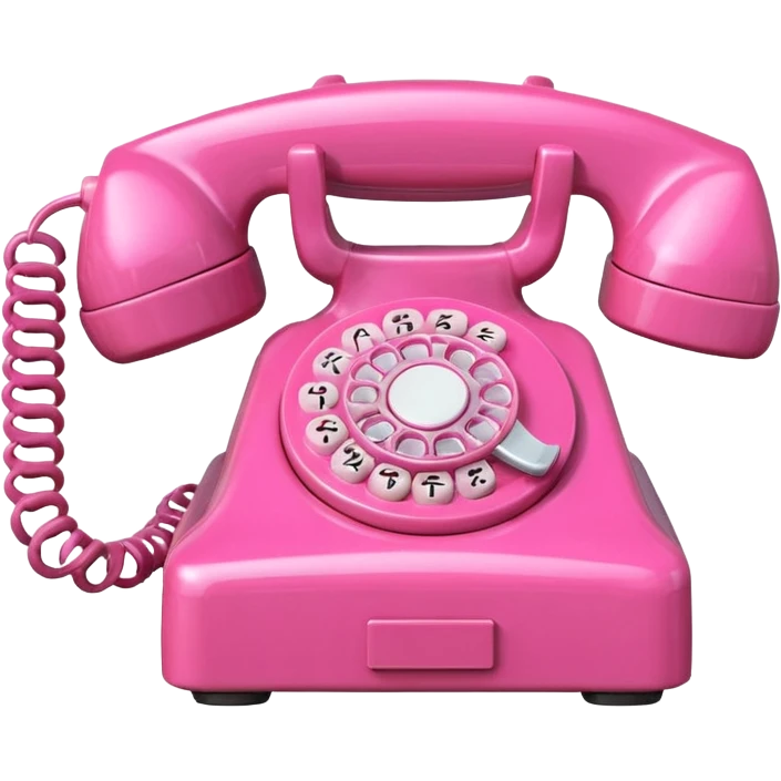 Pink hotline phone emoji
